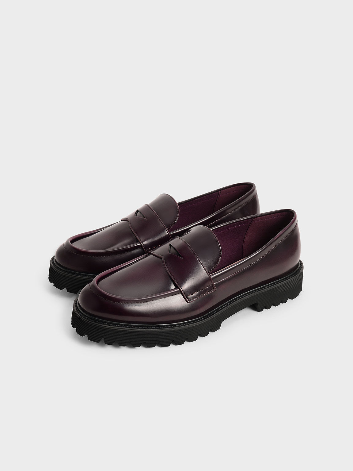 Maroon loafers sale