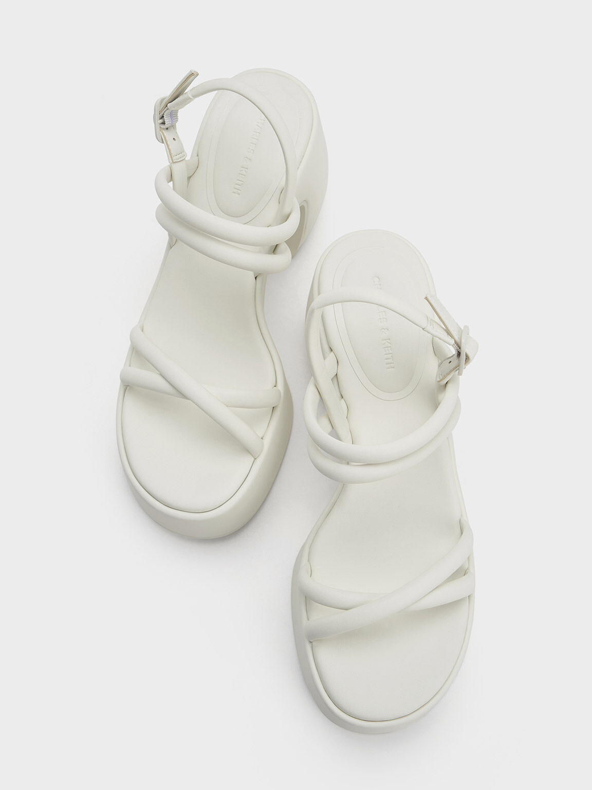 Nerissa Tubular Platform Sandals, Chalk, hi-res