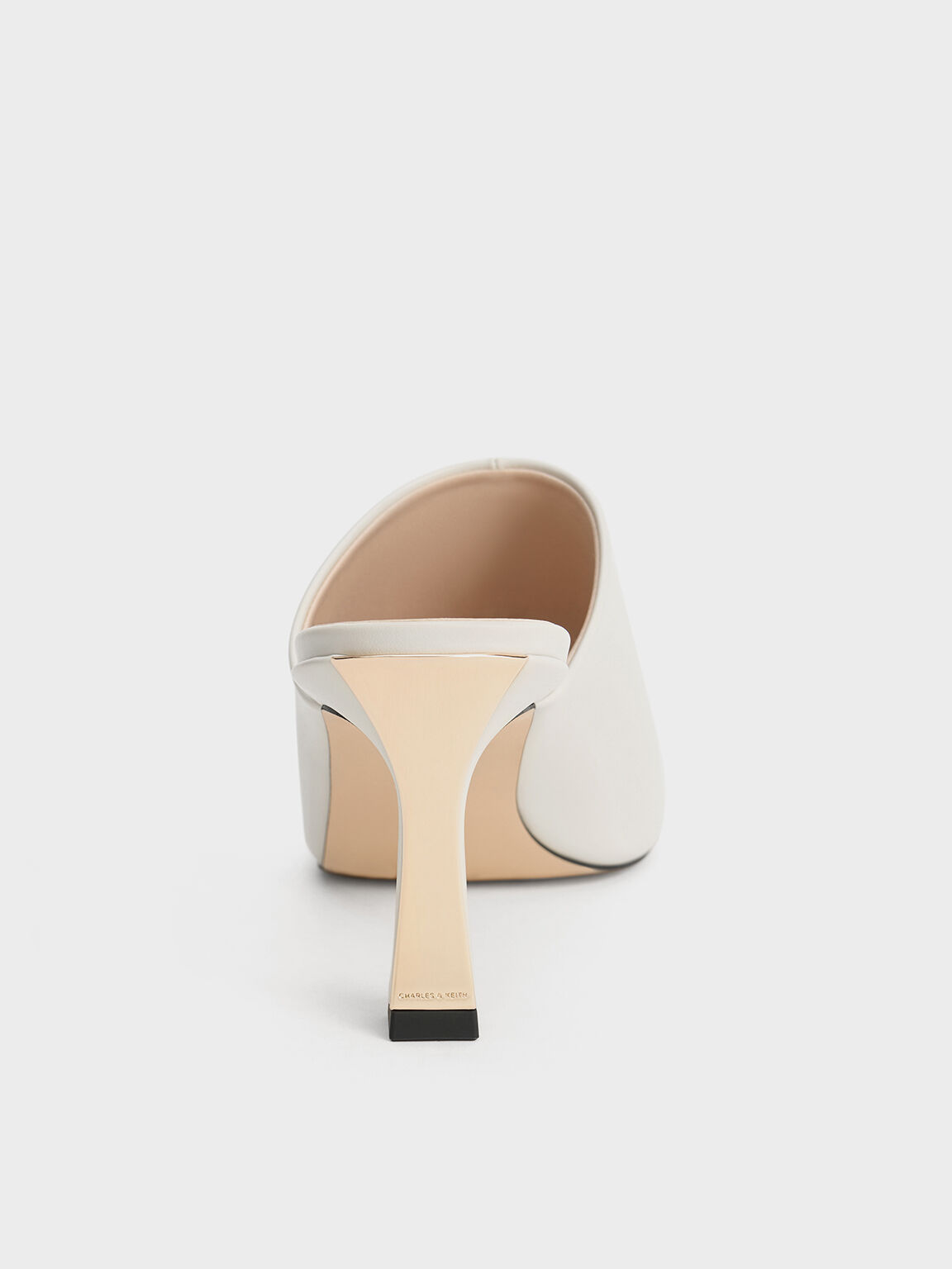 Round-Toe Heeled Mules, Chalk, hi-res