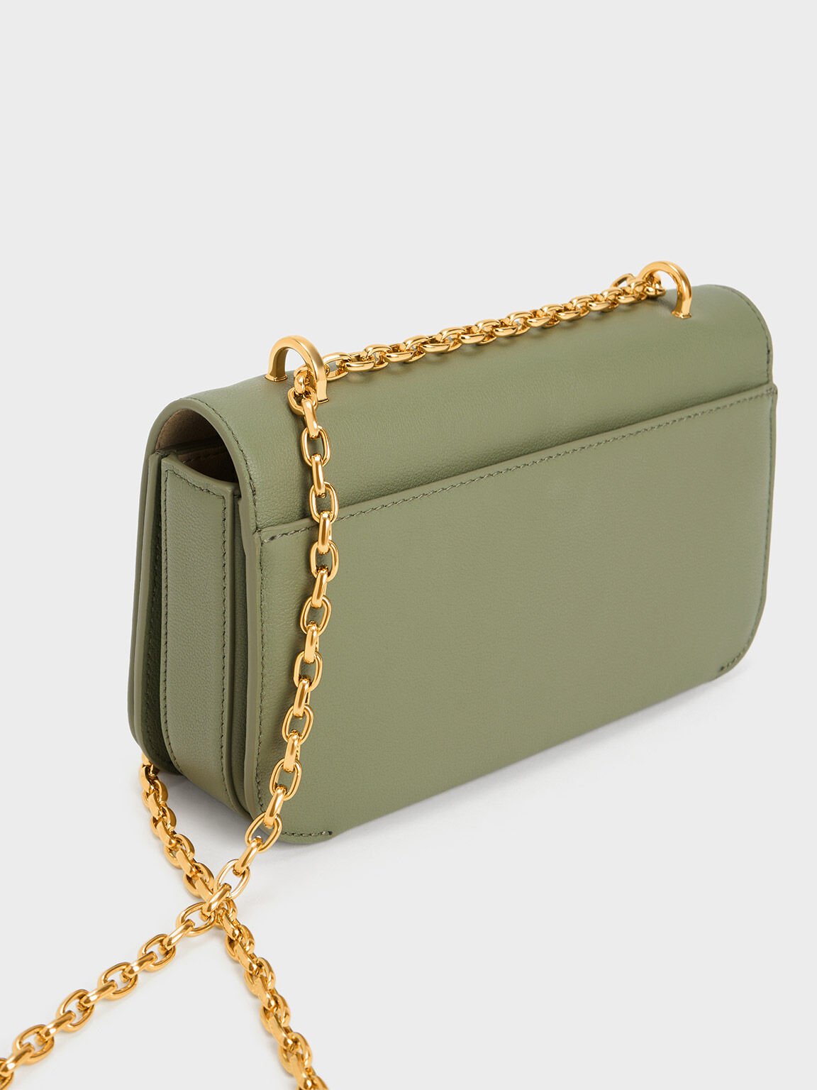 Sage Green Multi-Pouch Bag - CHARLES & KEITH SG