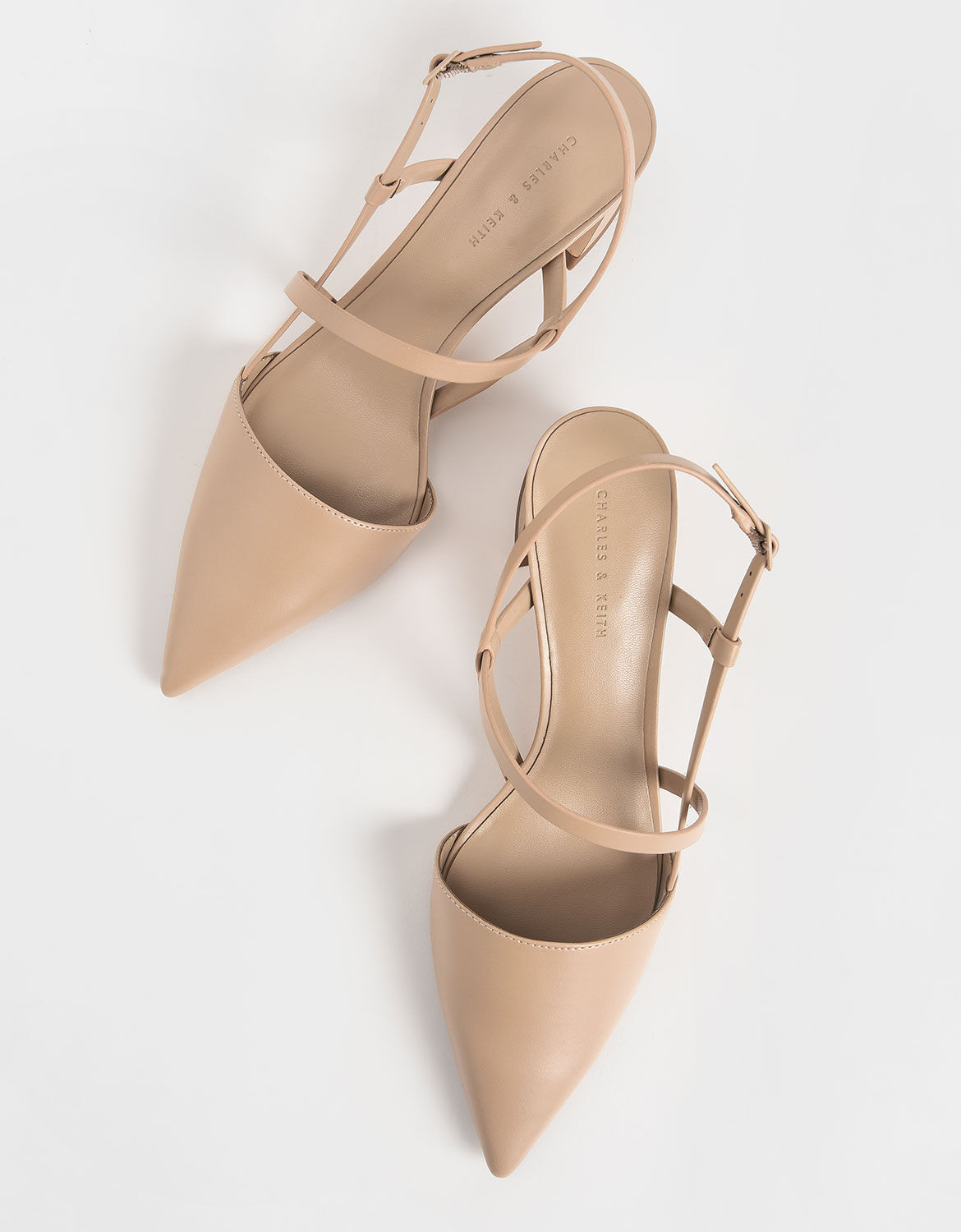 beige court shoes