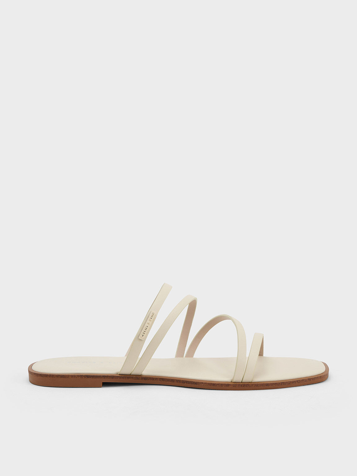 lliana Strappy Slide Sandals, Chalk, hi-res