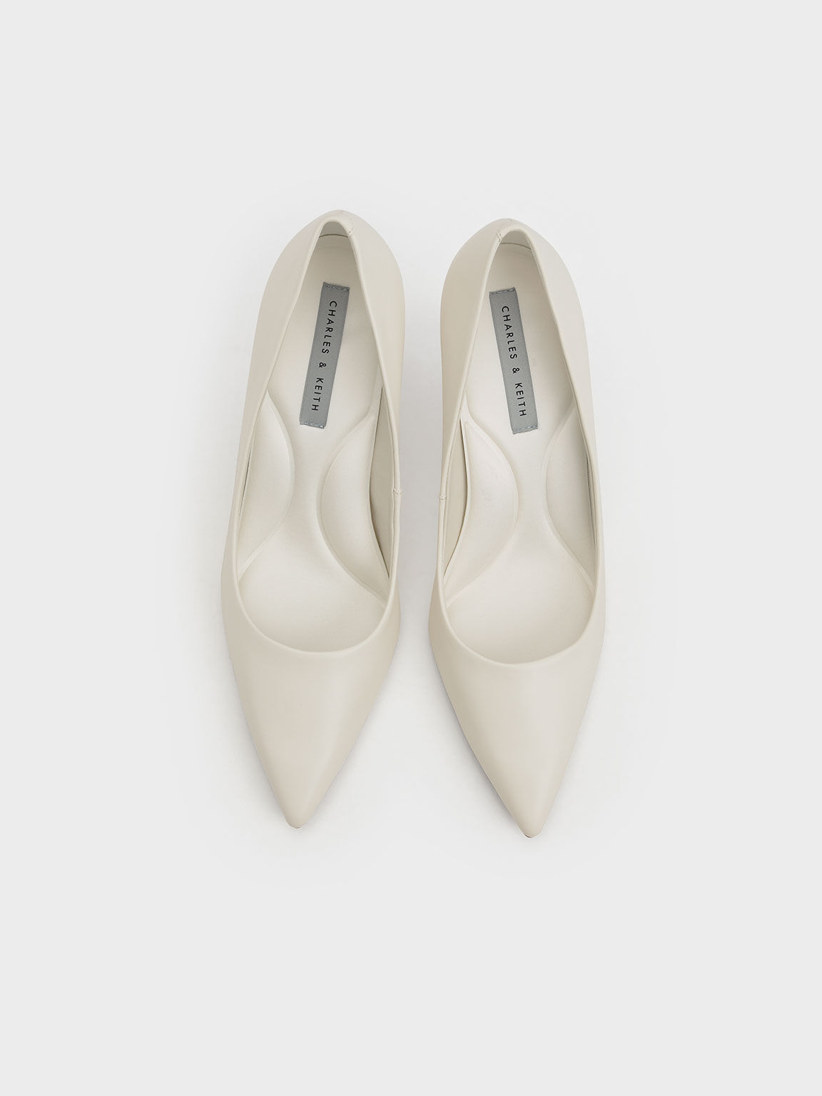 Emmy Pointed-Toe Stiletto Pumps, Chalk, hi-res