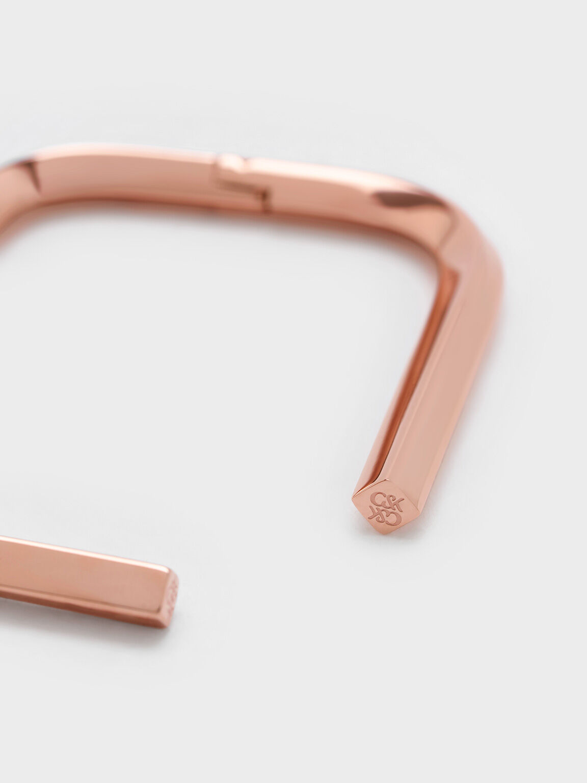 Angular Cuff Bracelet, Rose Gold, hi-res