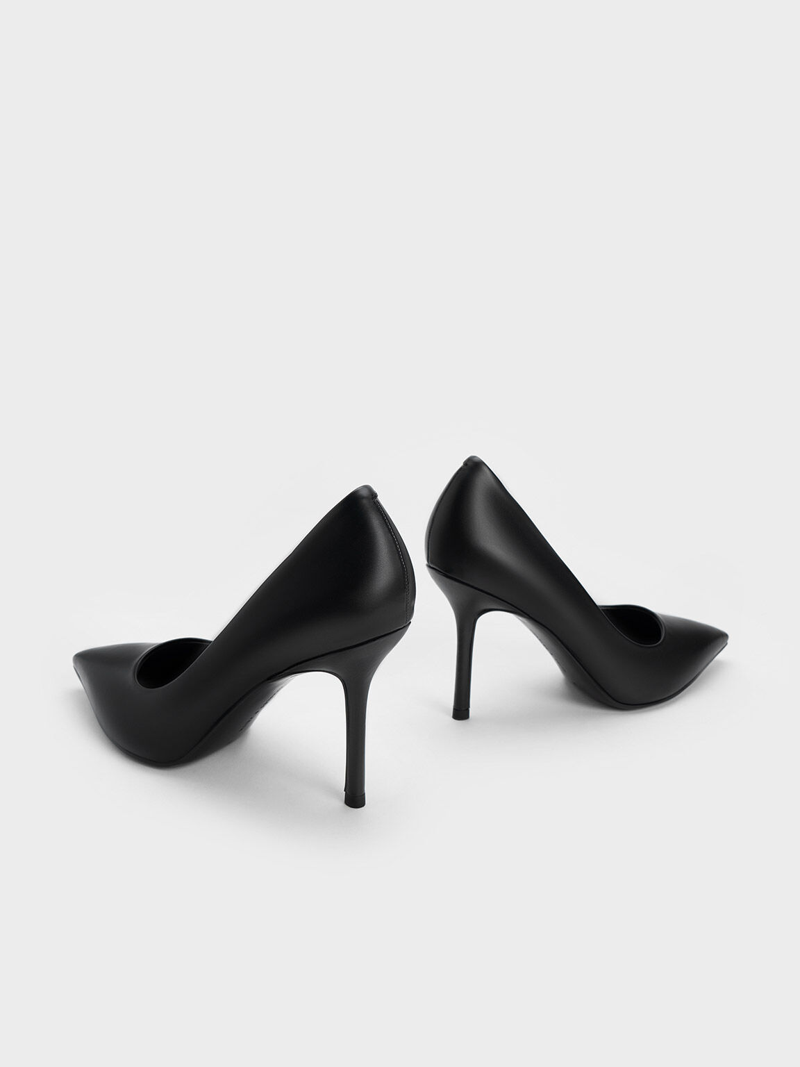 Black Emmy Pointed-Toe Stiletto Pumps - CHARLES & KEITH US