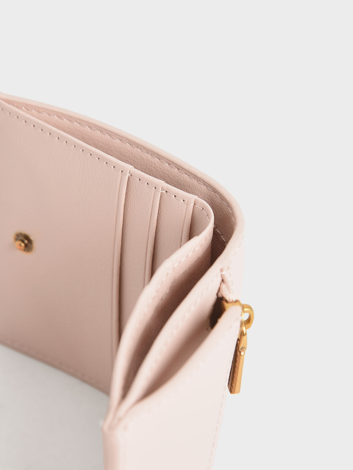 Zip Around Short Wallet - Light Pink