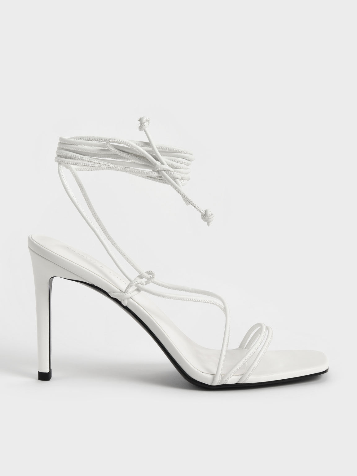 Rosalie White Lace-Up High Heel Sandals | Heels, Lace up heels, Lace up  sandals