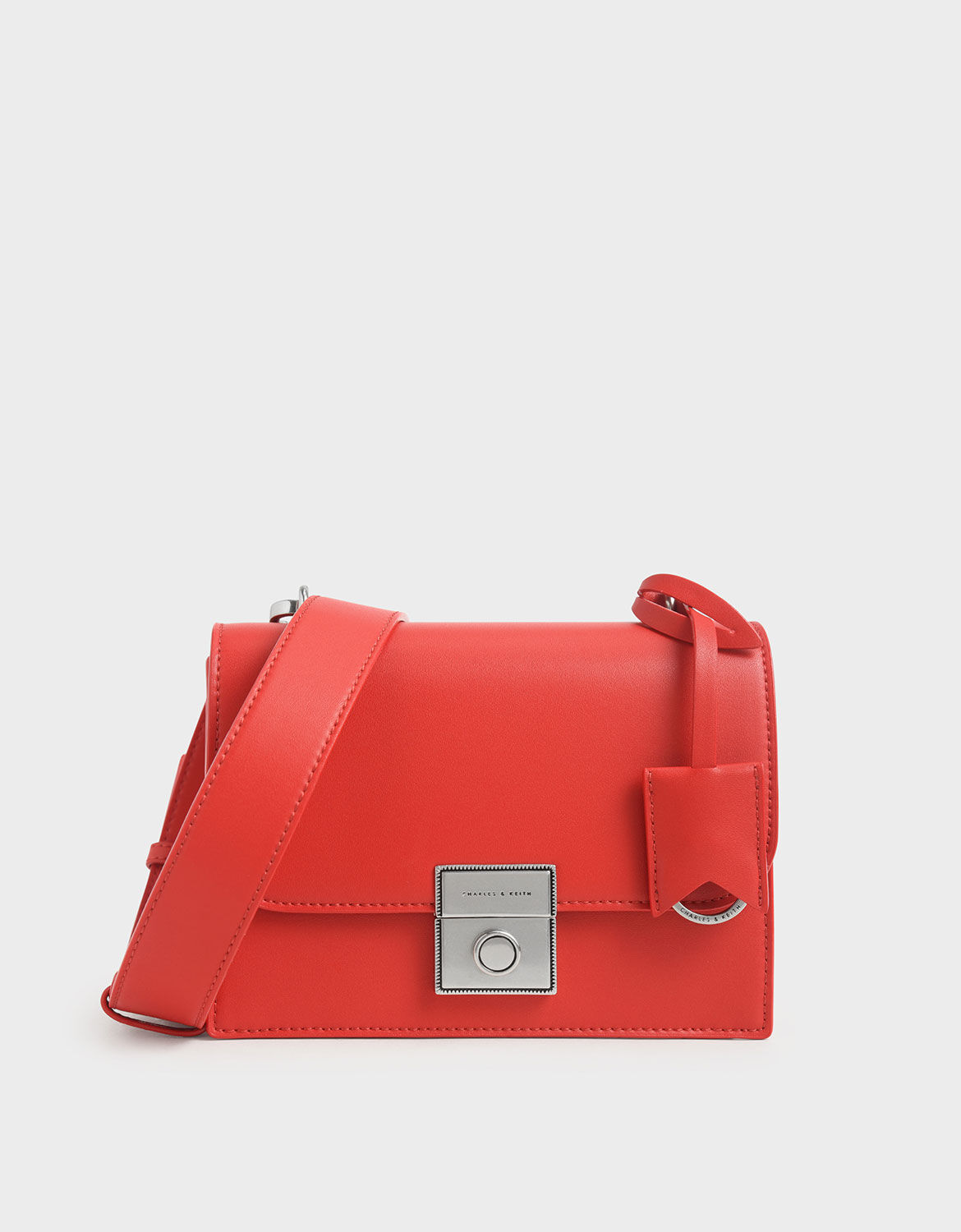 charles and keith bag red