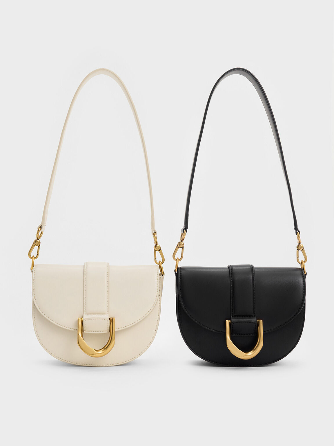 Mini Gabine Saddle Bag, Cream, hi-res