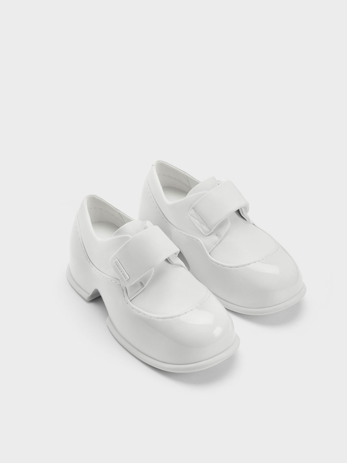 White 2025 patent loafers