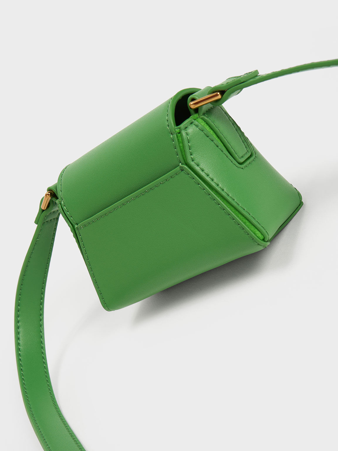 Green Nasrin Geometric Mini Bag - CHARLES & KEITH MY