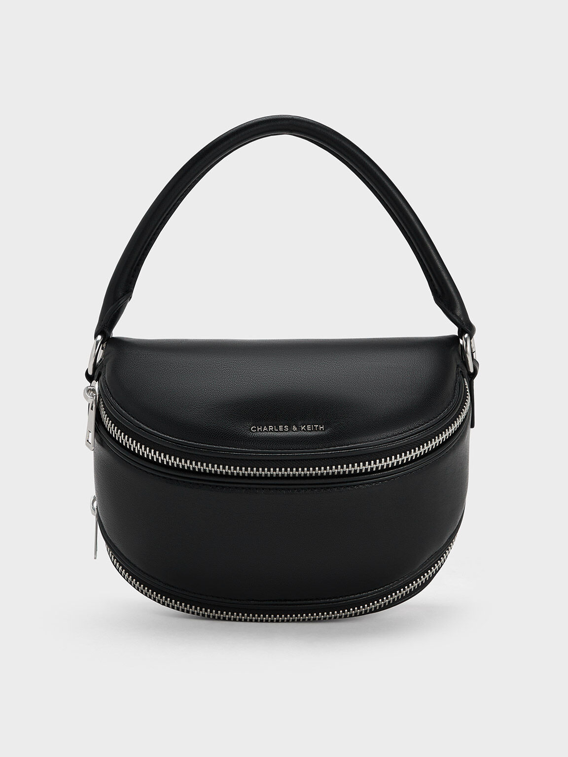 Saskia Multi-Zip Crossbody Bag - Noir