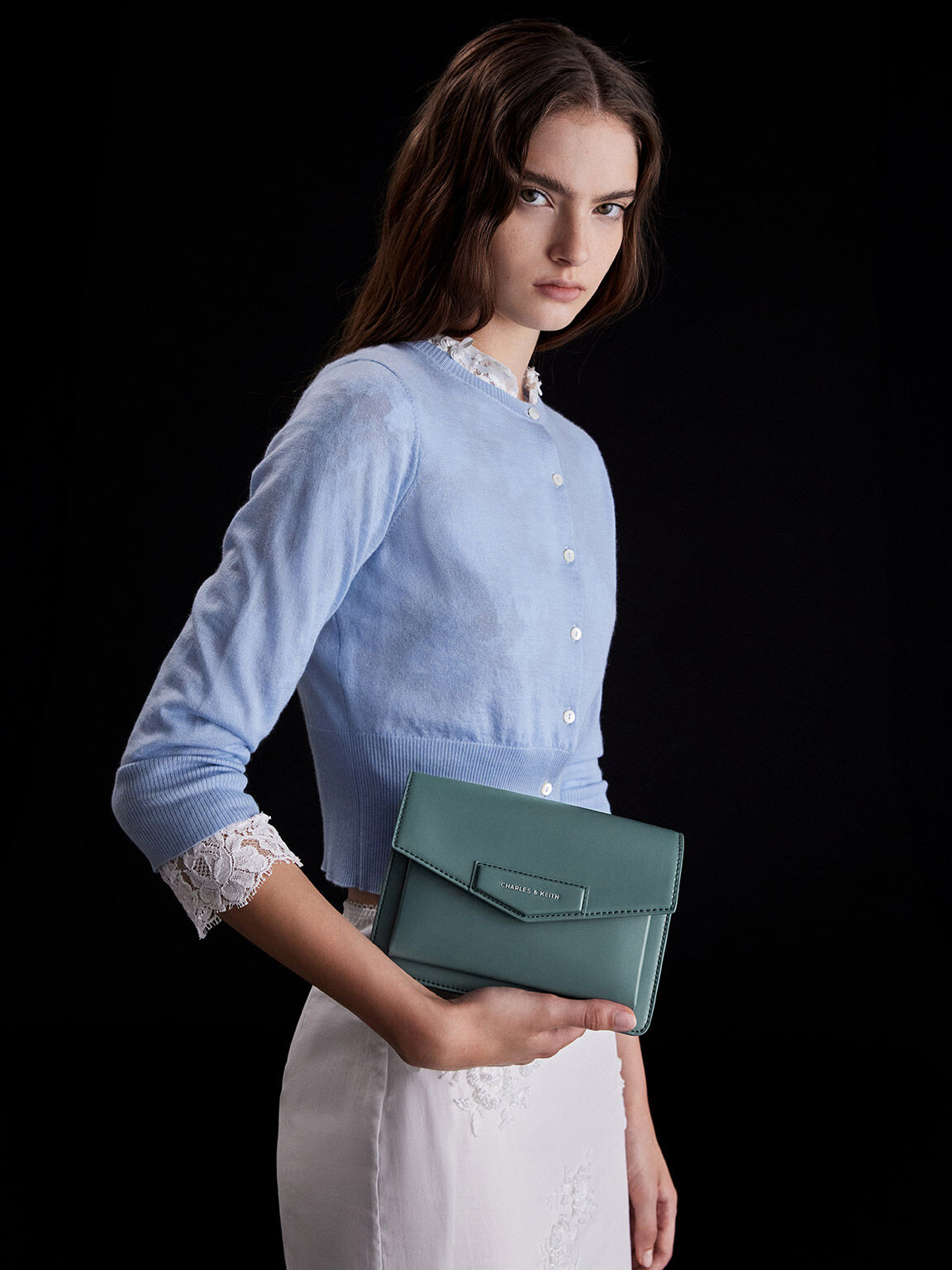 Adelie Envelope Crossbody Bag, Slate Blue, hi-res