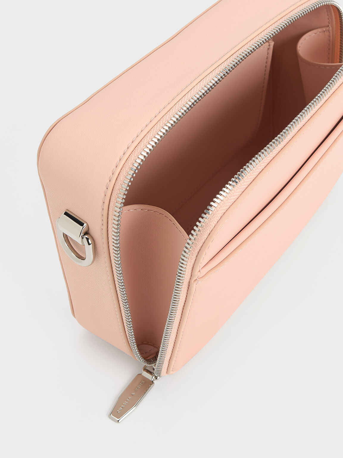 Pink Lock & Key Chain Handle Bag US - & CHARLES KEITH
