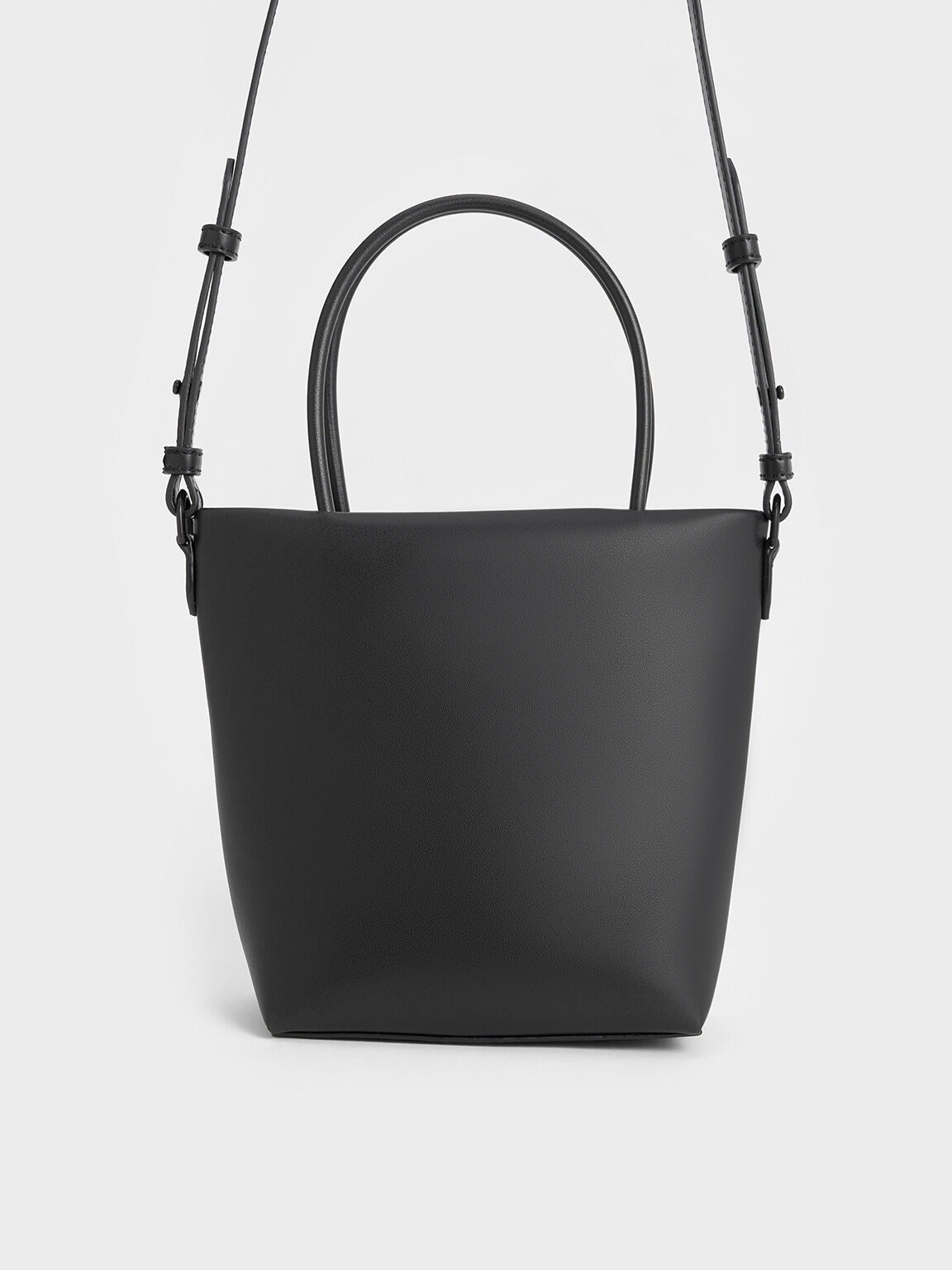 Midori Geometric Elongated Tote Bag, Jet Black, hi-res