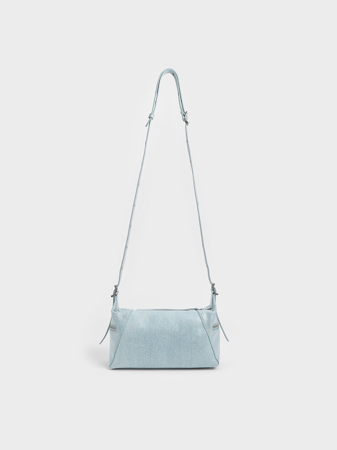 Xylia Denim Shoulder Bag, Denim Blue, hi-res