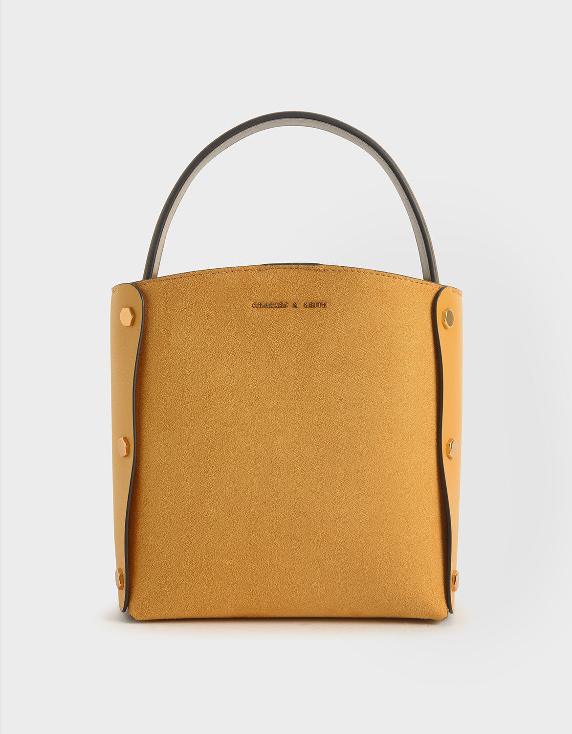 yellow bucket bag