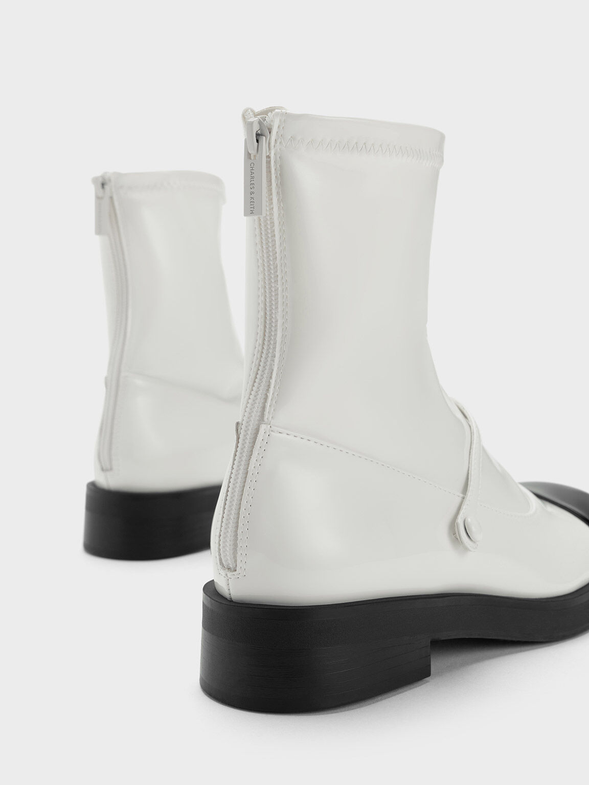 both x CHARLES & KEITH-CHELSEA BOOTS-WHITE – BOTH