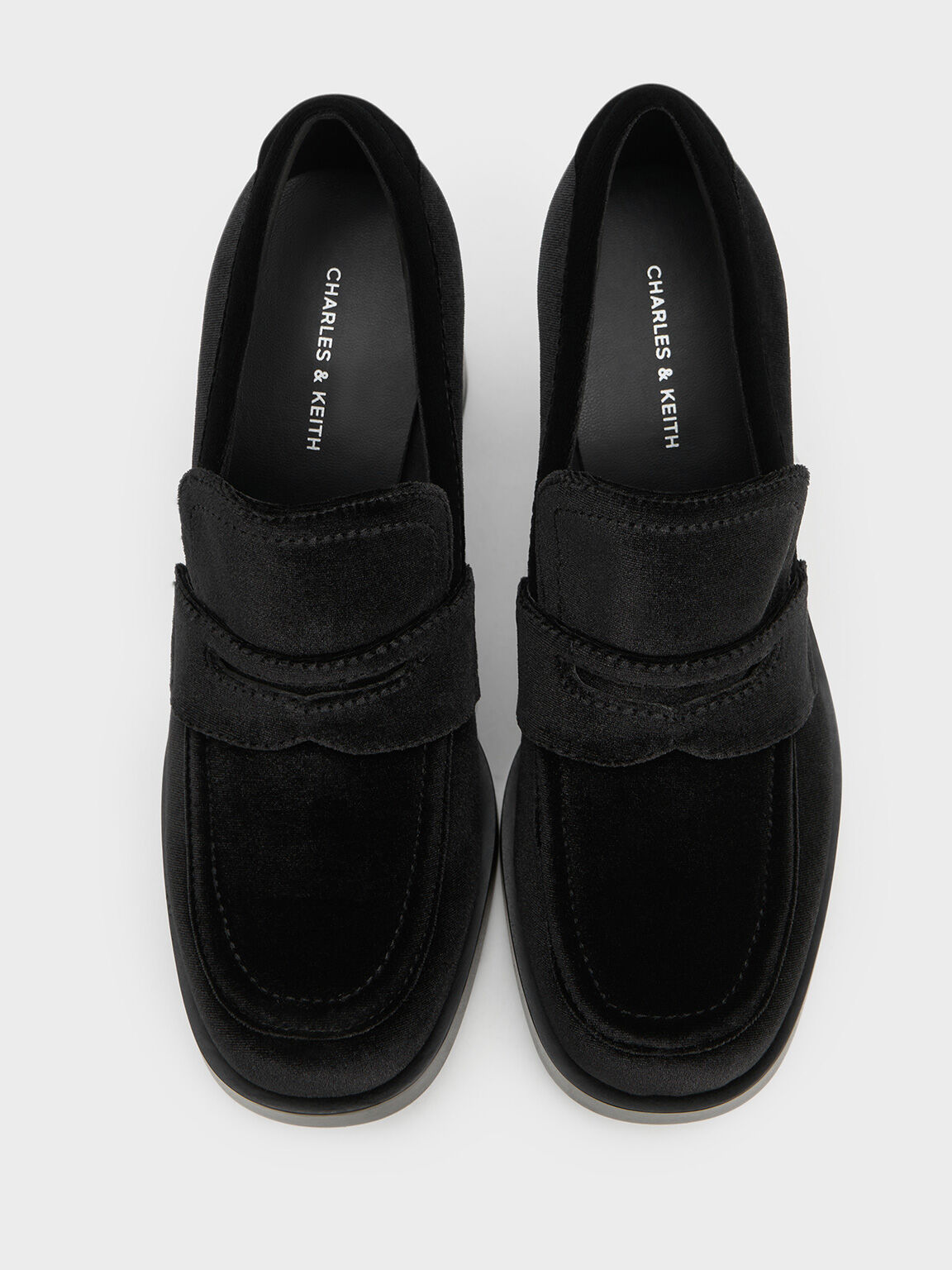 粗跟樂福鞋, 黑色特別款, hi-res