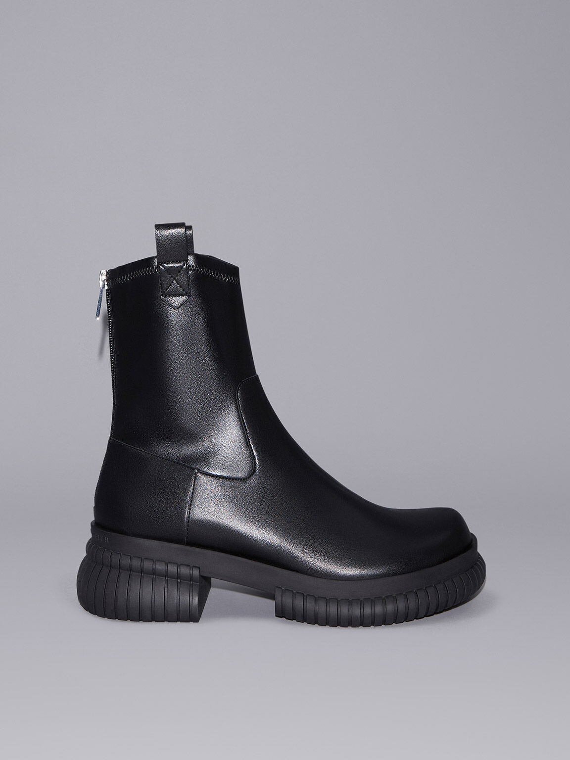 All black sale leather boots