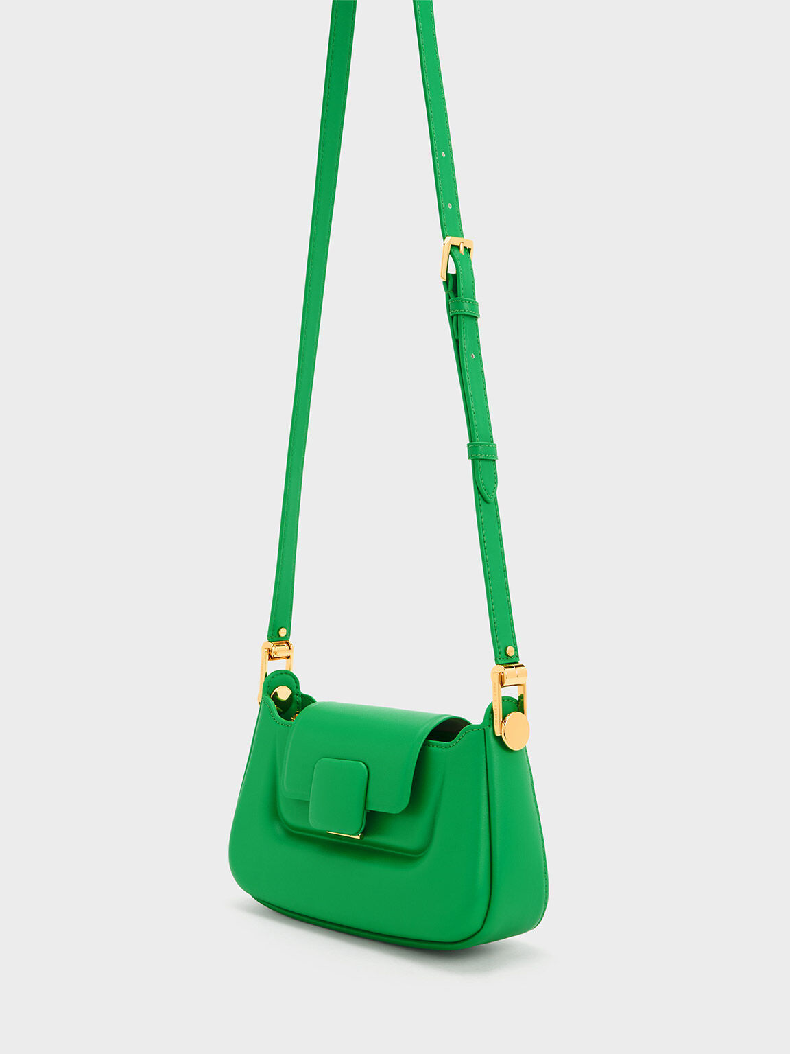 Green Multi-Pouch Crossbody Bag, CHARLES & KEITH in 2023