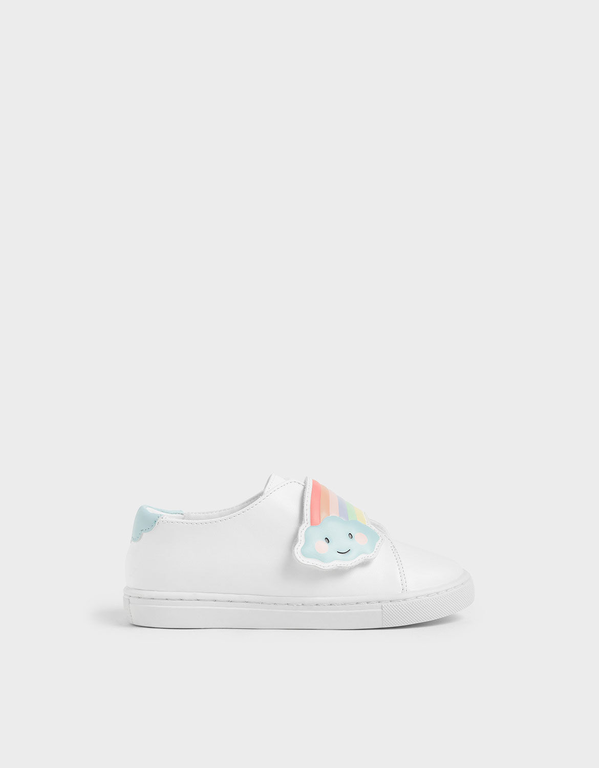 rainbow white sneakers