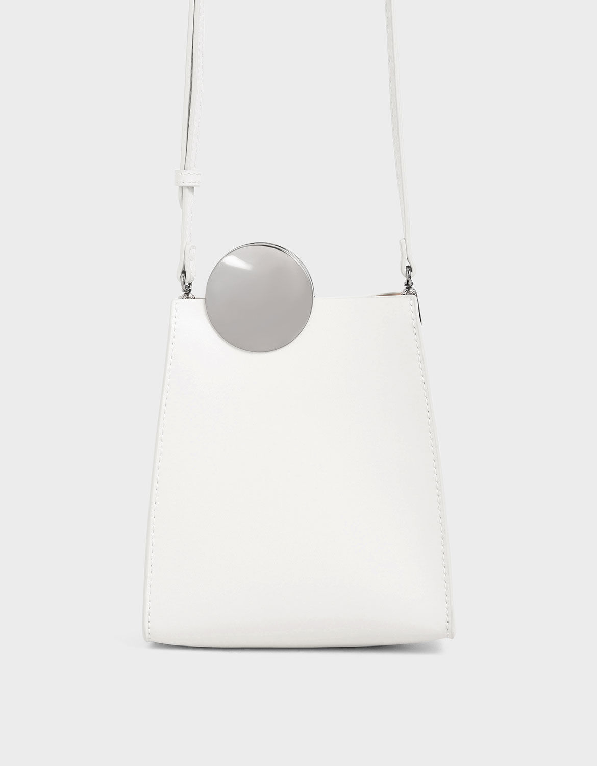 white crossbody purse