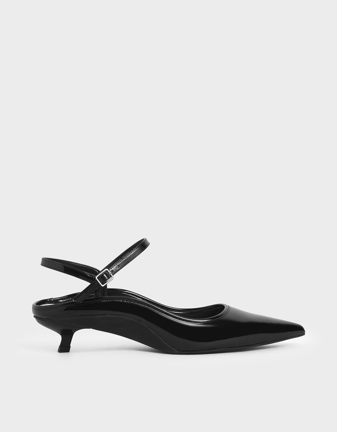 black patent heels ankle strap