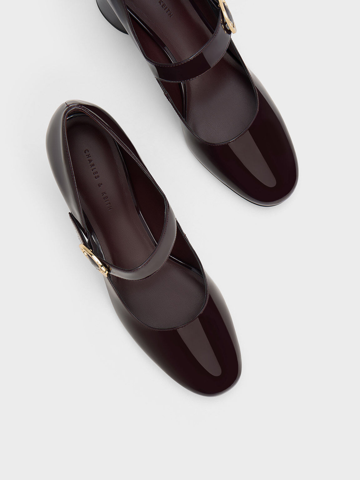 Maroon patent sale leather shoes