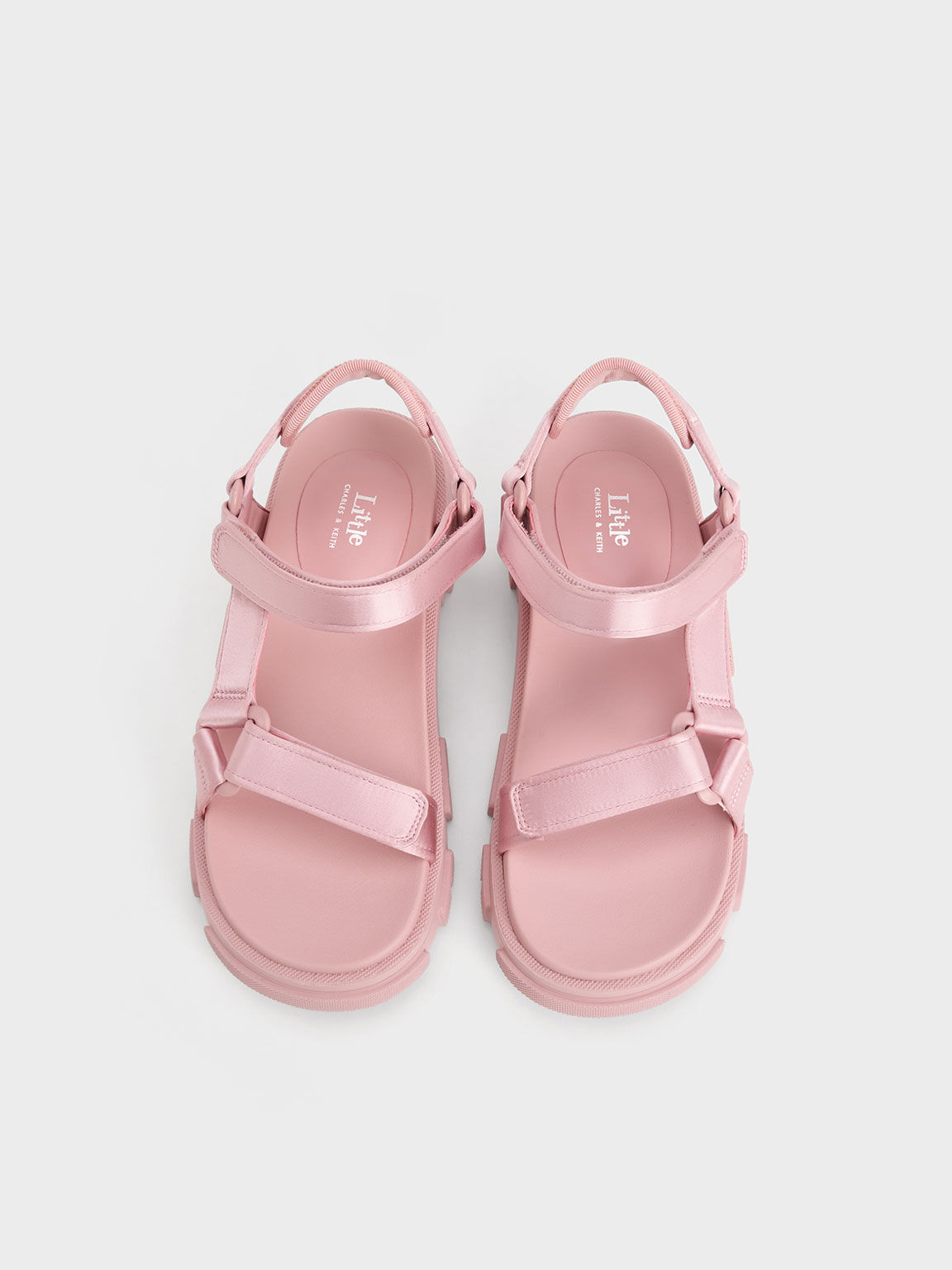 Pink Girls' Satin Sports Sandals - CHARLES & KEITH PH
