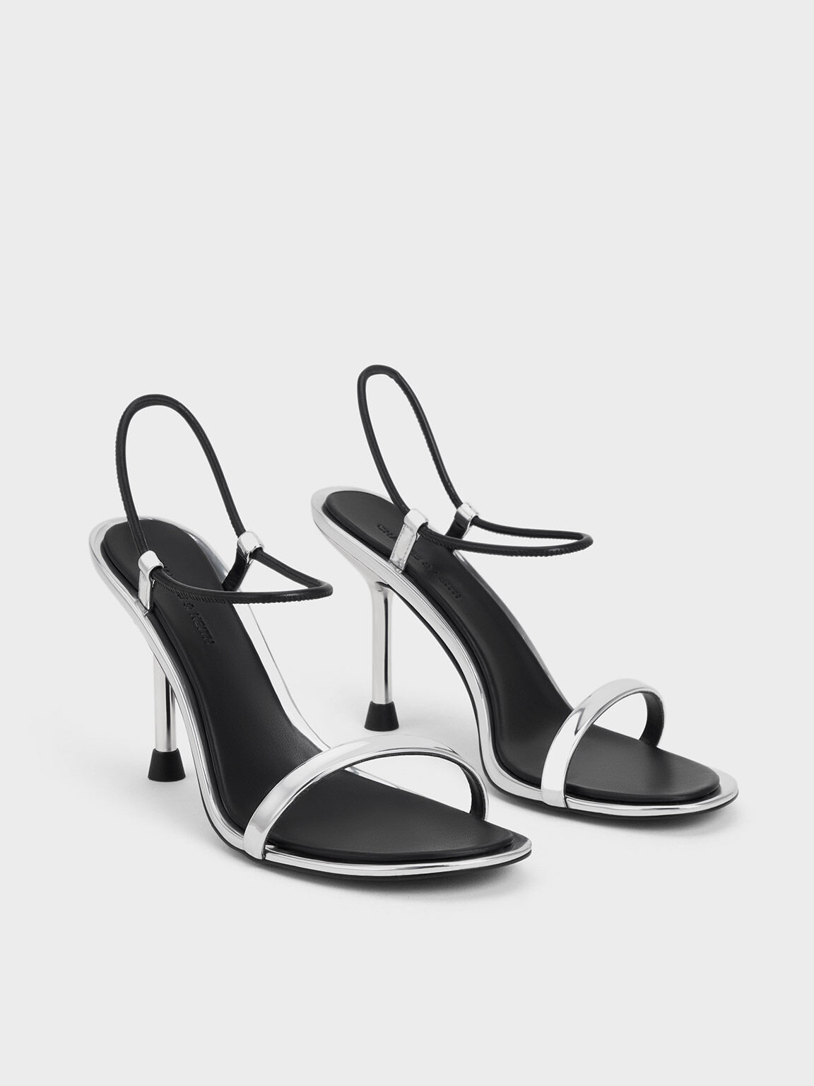 Black Padded Strap Slide Sandals - CHARLES & KEITH US