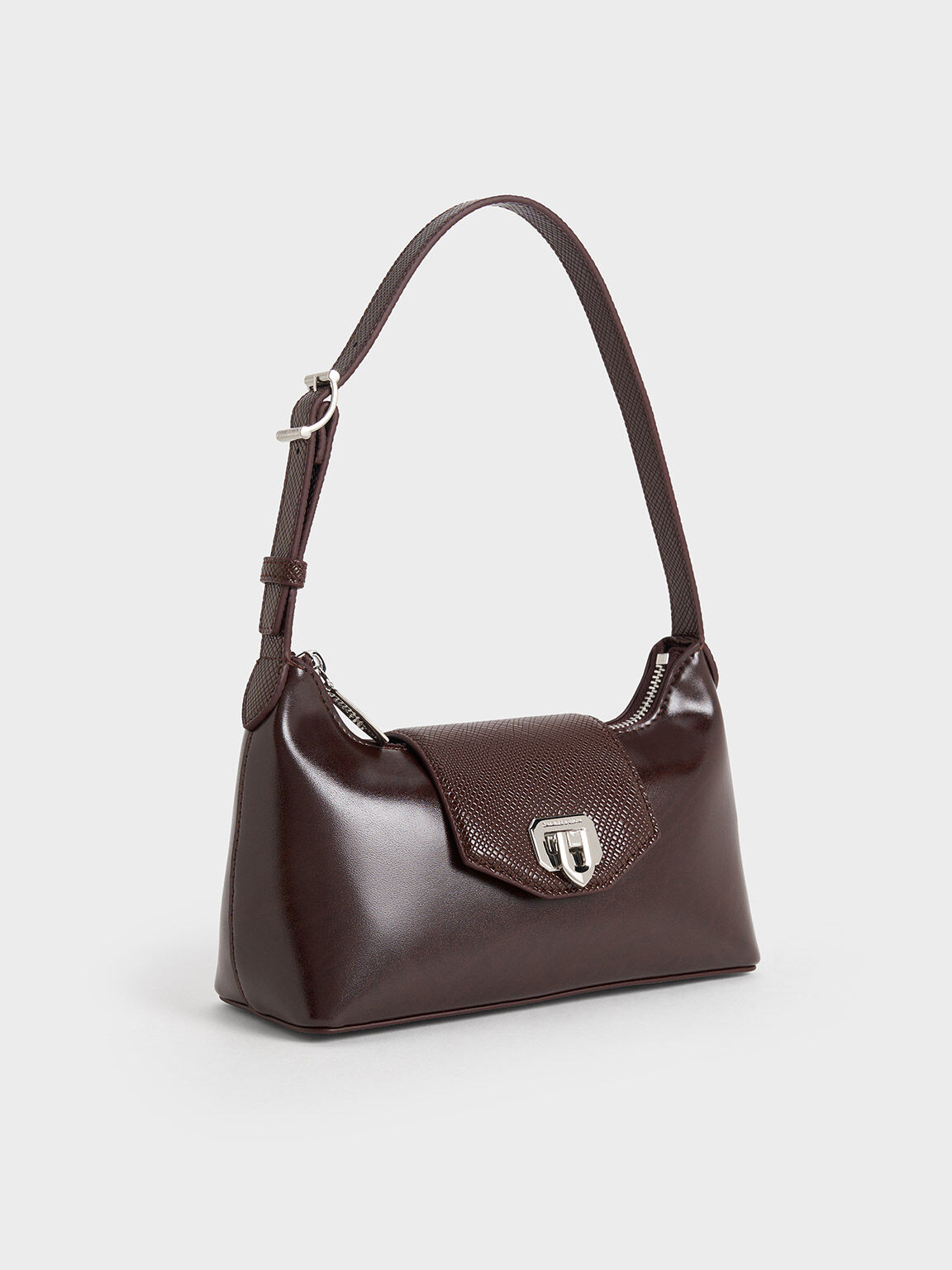 Arwen Belted Shoulder Bag, Plum, hi-res