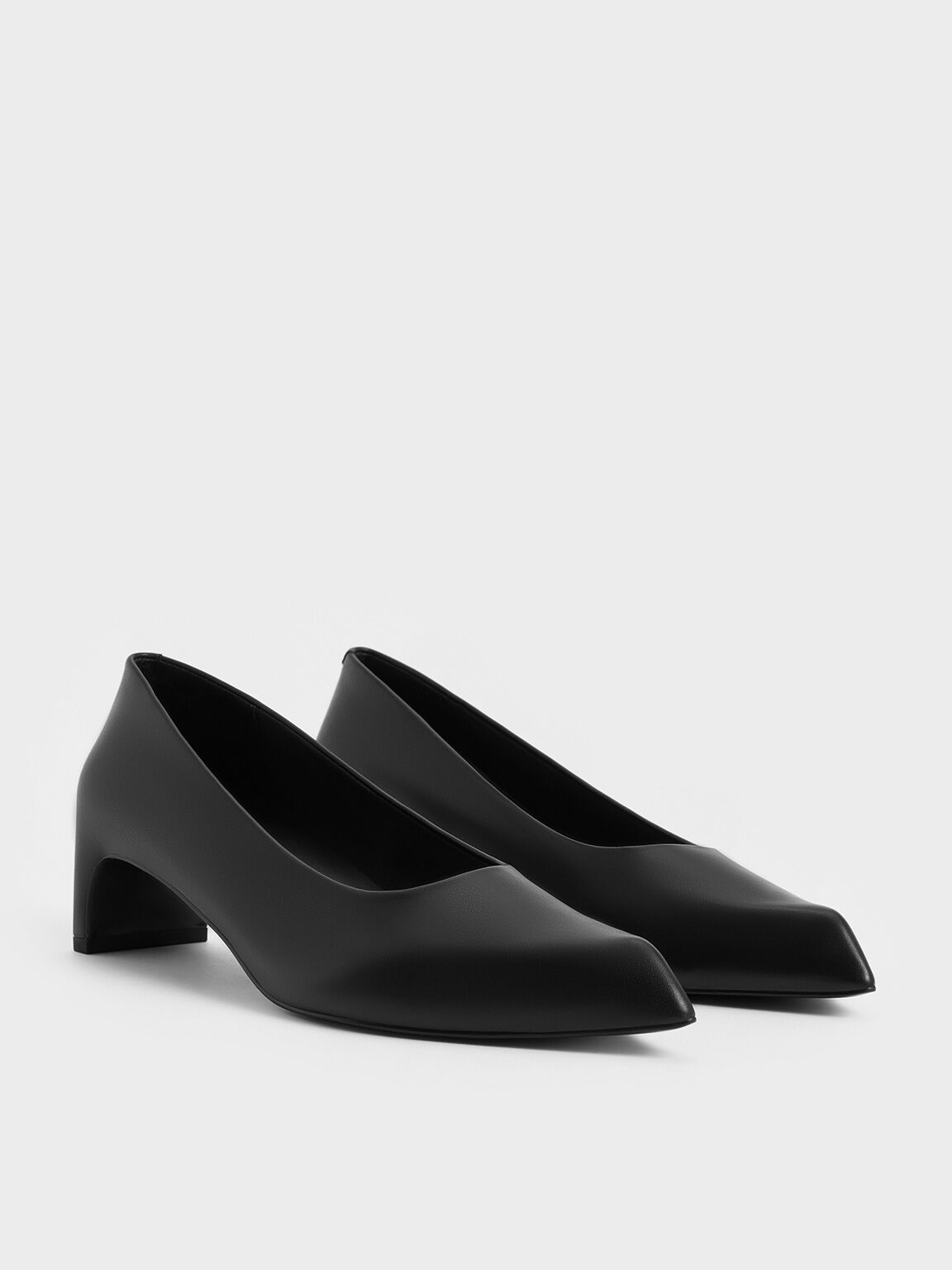 Lorde Blade-Heel Pointed-Toe Pumps, Black, hi-res