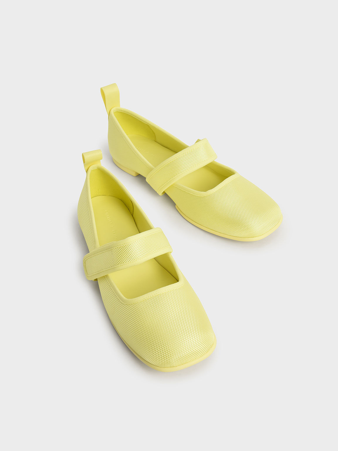 Nori Recycled Polyester Mary Jane Flats, Yellow, hi-res