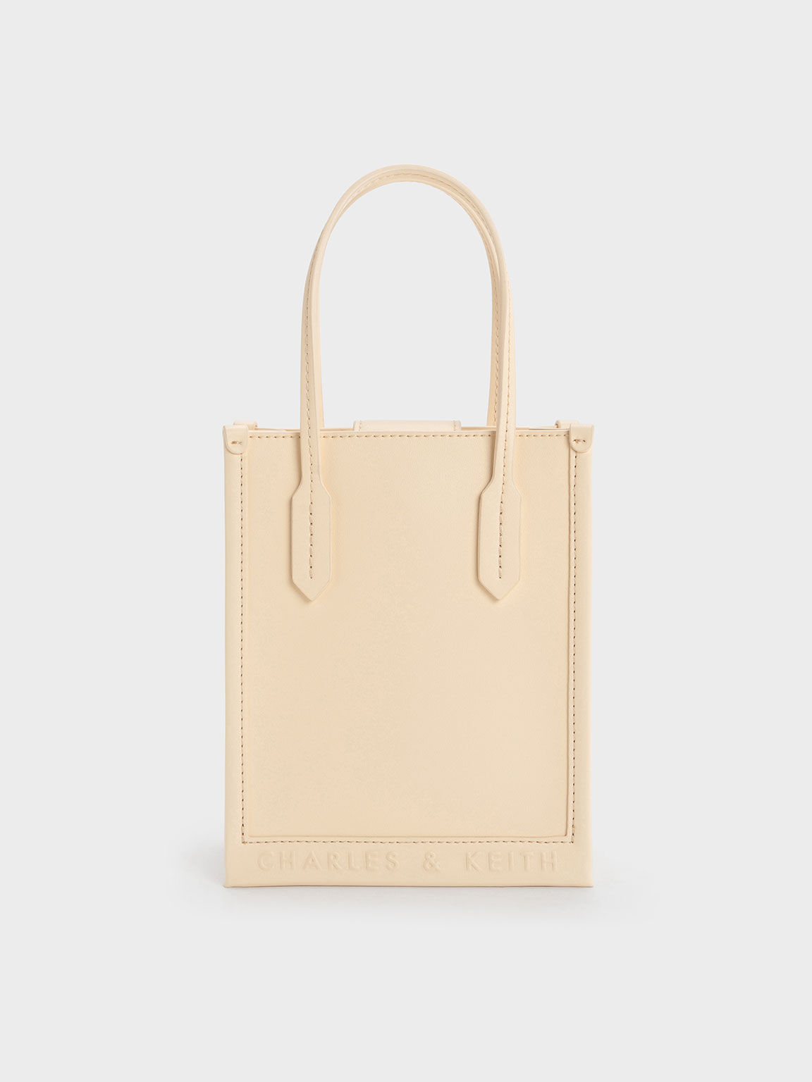 Geometric Tote Bag, Beige, hi-res