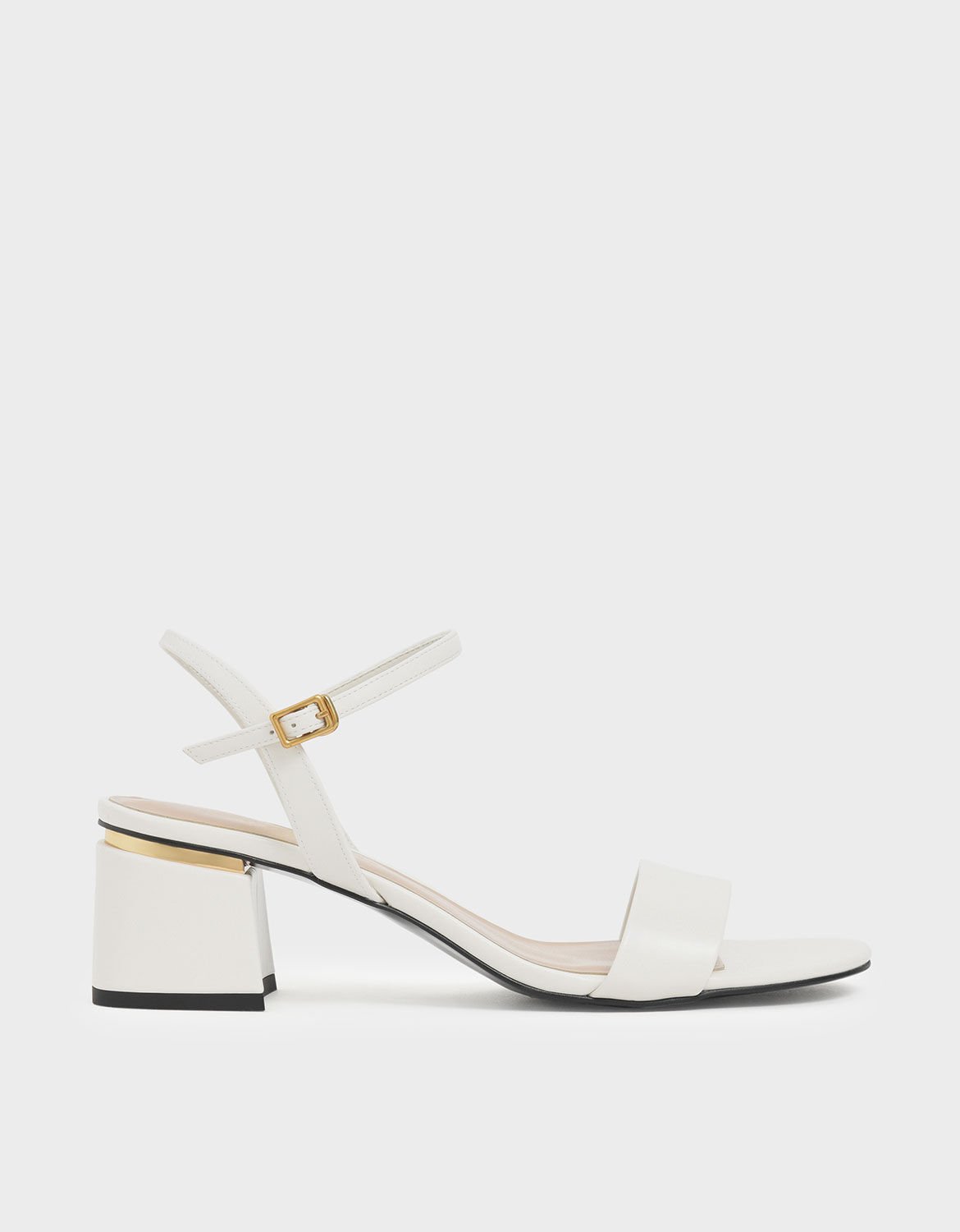 Charles & Keith Women's Open Toe Block Heel Sandals