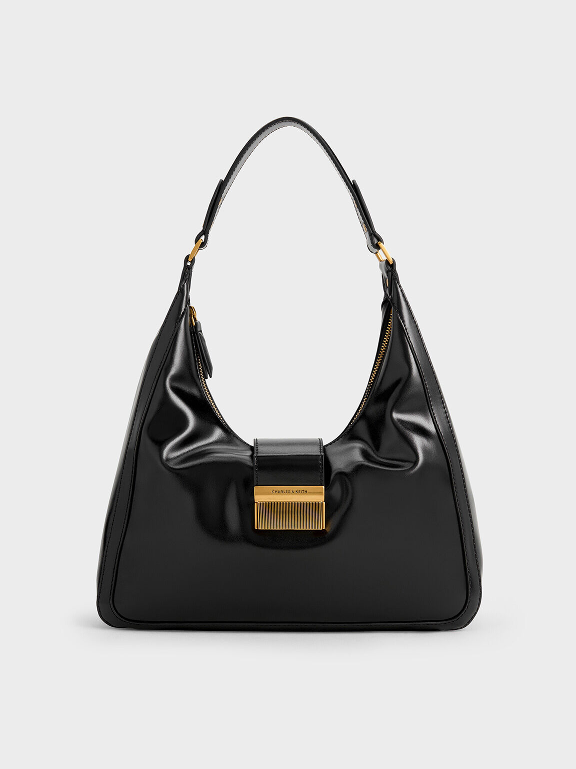 Charlot Hobo Bag, Black, hi-res