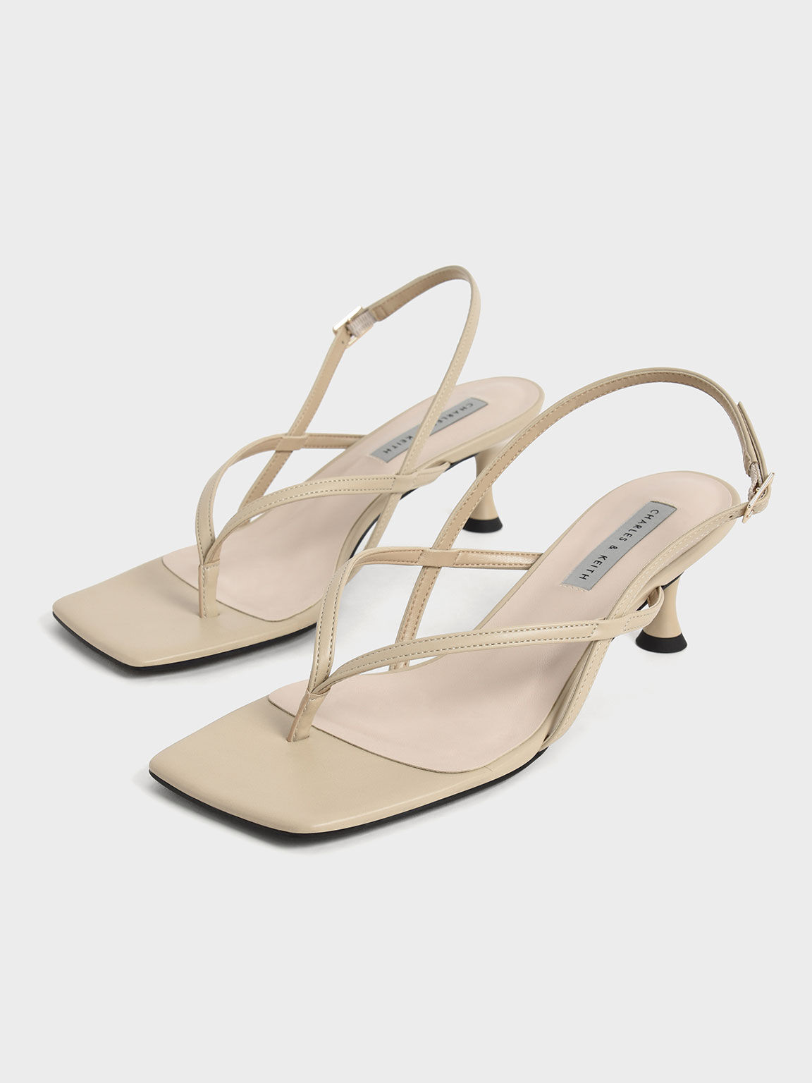 Silver Blythe Mesh & Satin Embellished Sandals - CHARLES & KEITH US