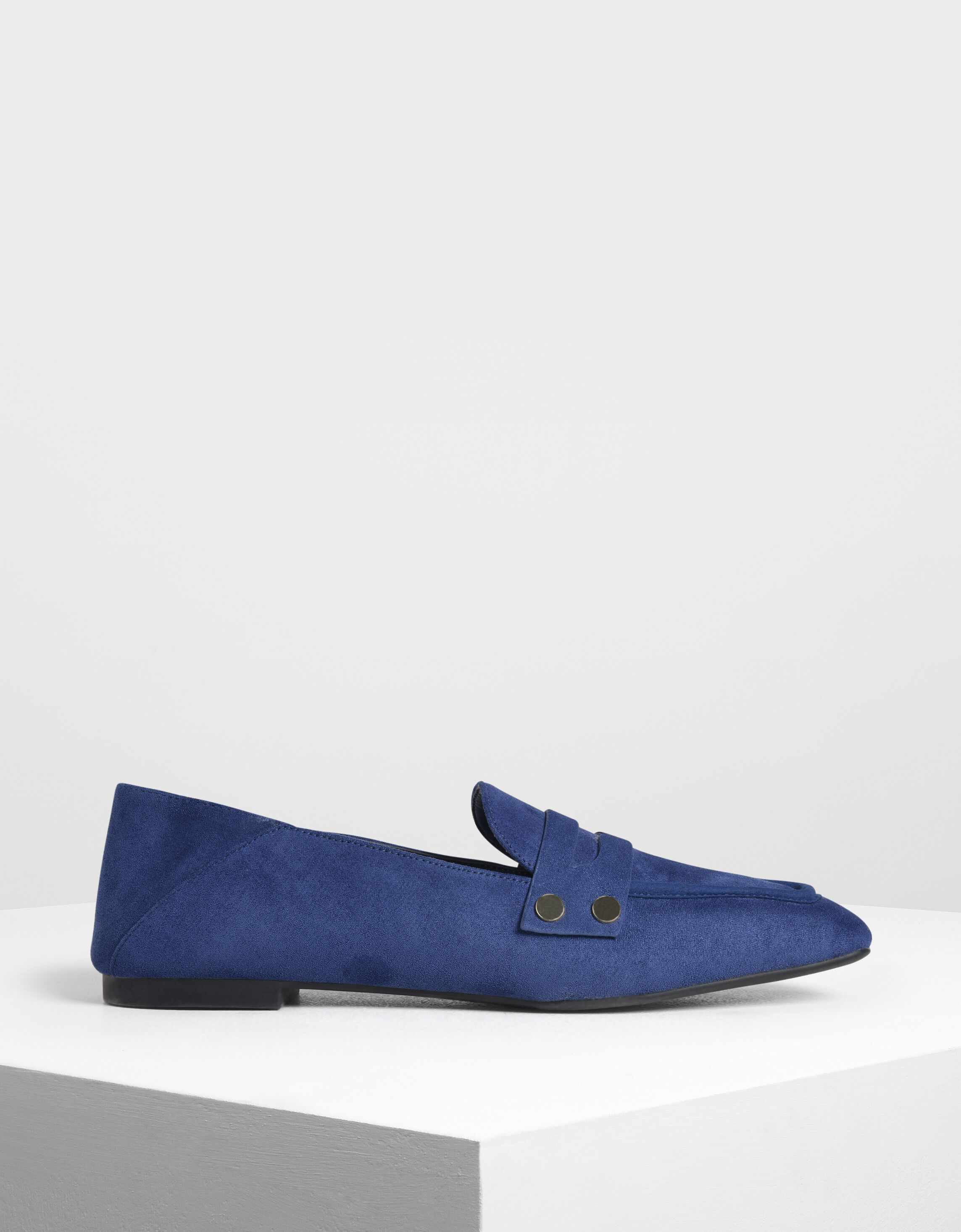 dark blue loafers