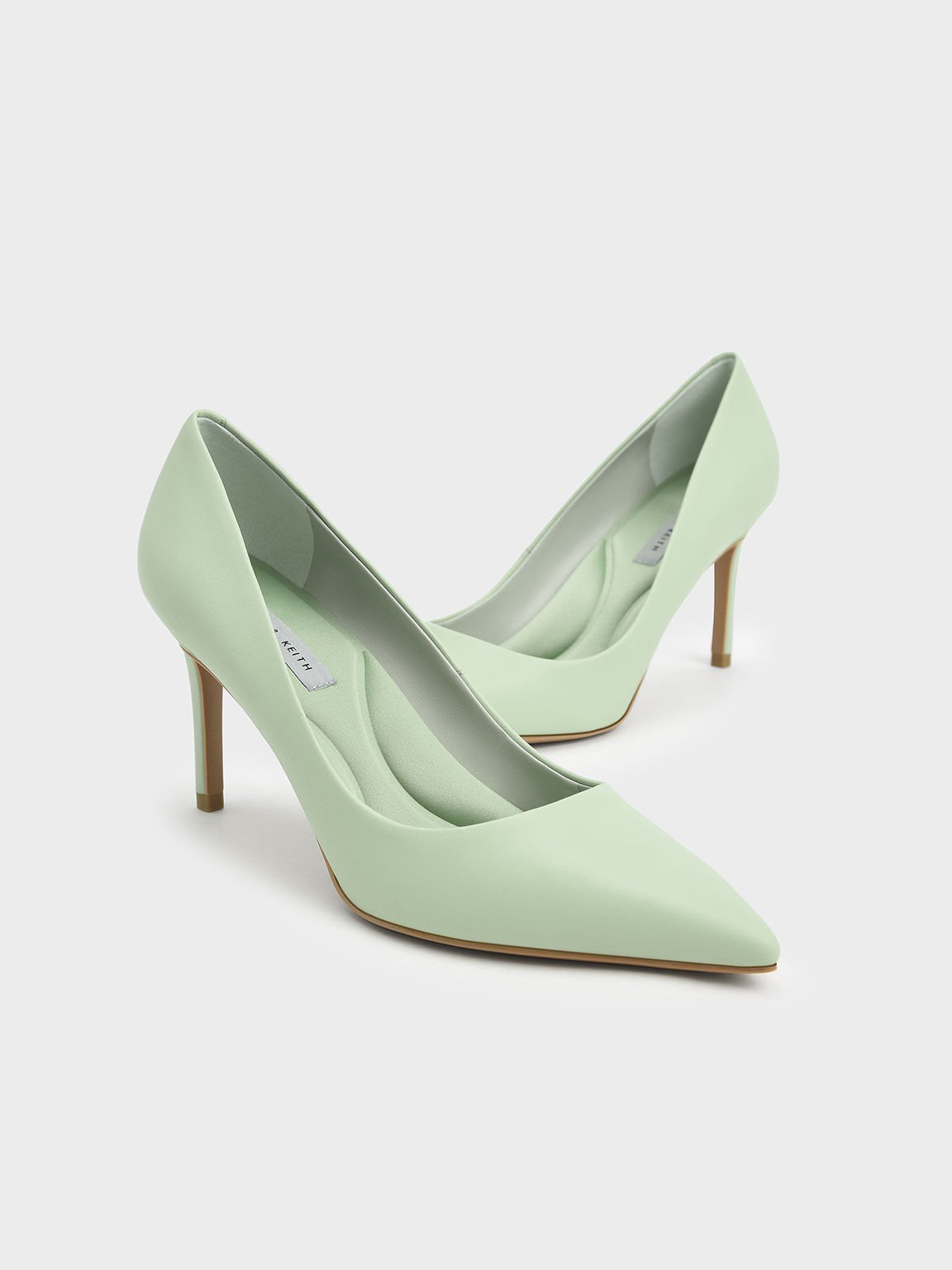 Mint green cheap court shoes