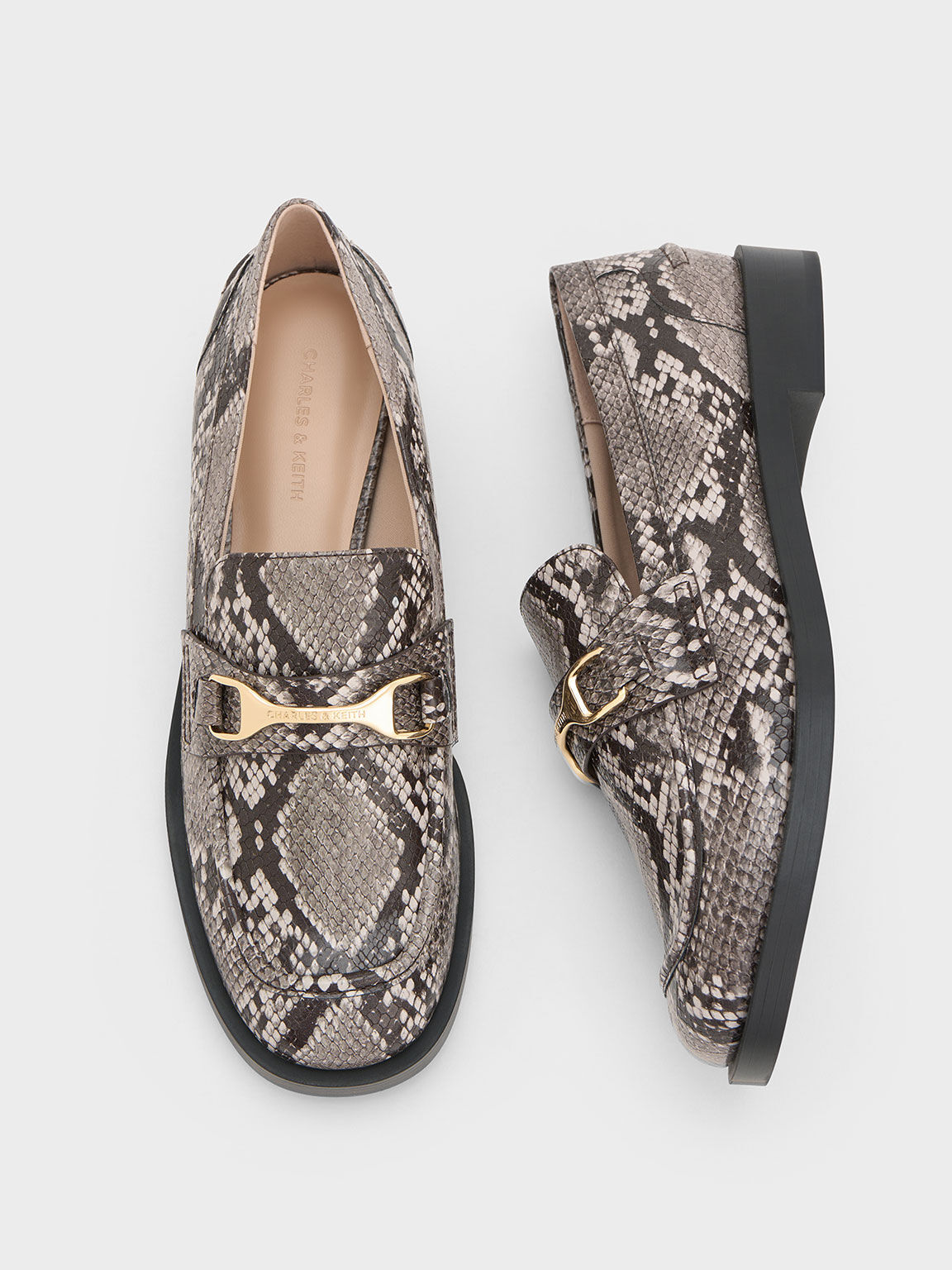 Snakeskin loafers deals