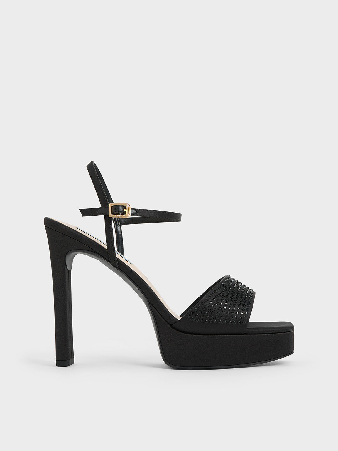 Women Black Heels Sandals - Pinkshop