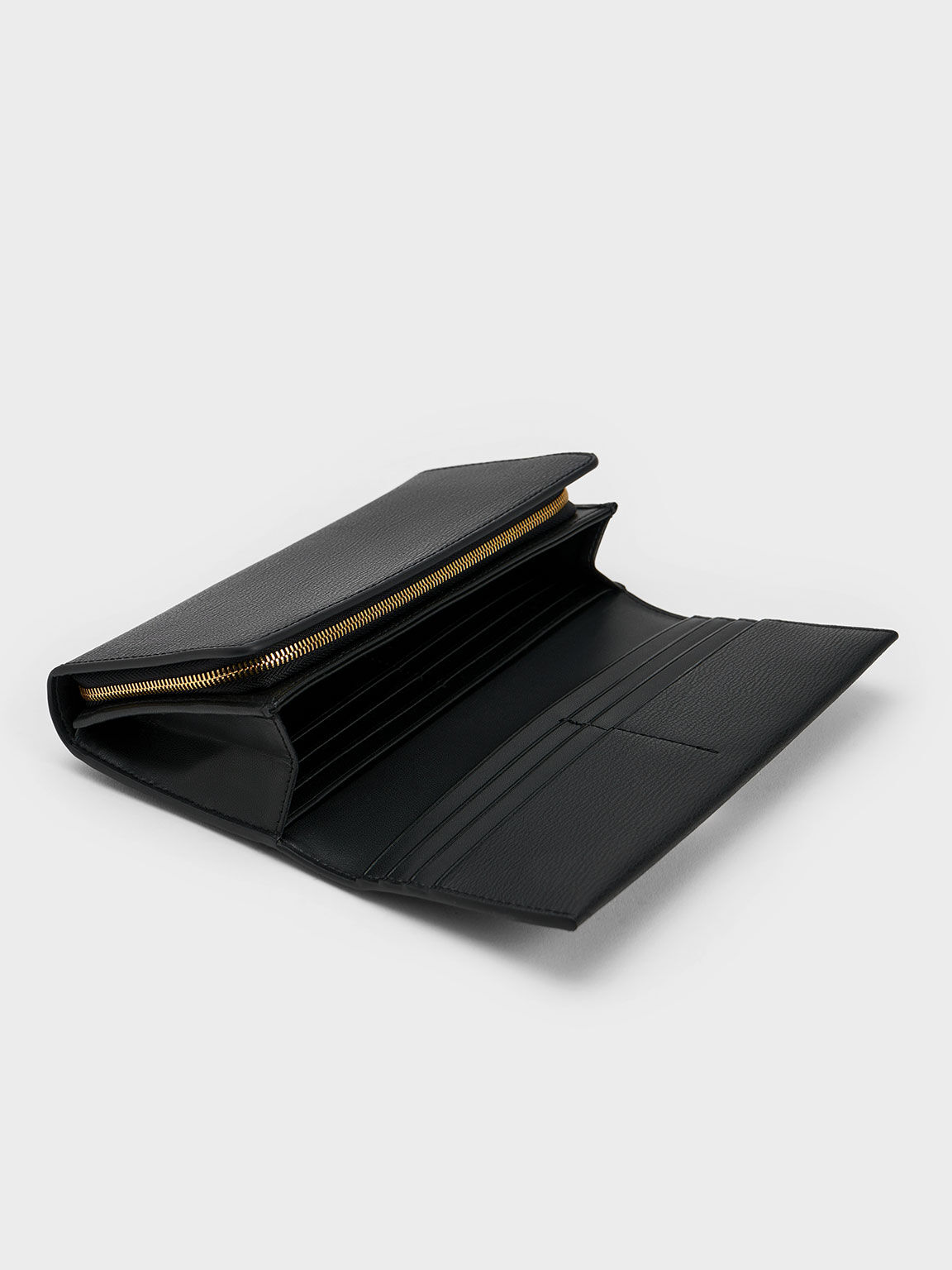 Tassel Detail Long Wallet - Black