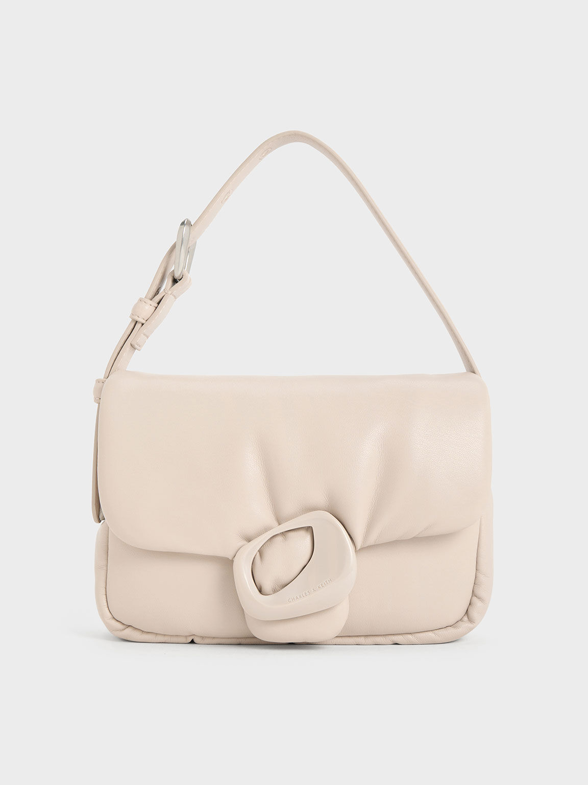 Moore Padded Shoulder Bag, Ivory, hi-res