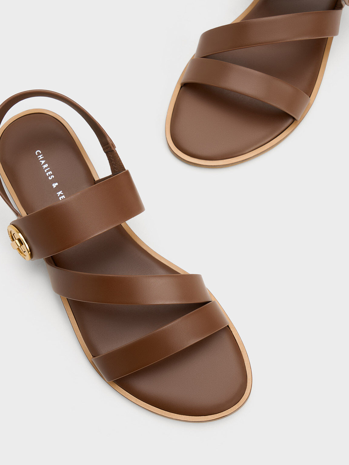Chocolate Brown Strap Cushion Padded Heels – TJORI