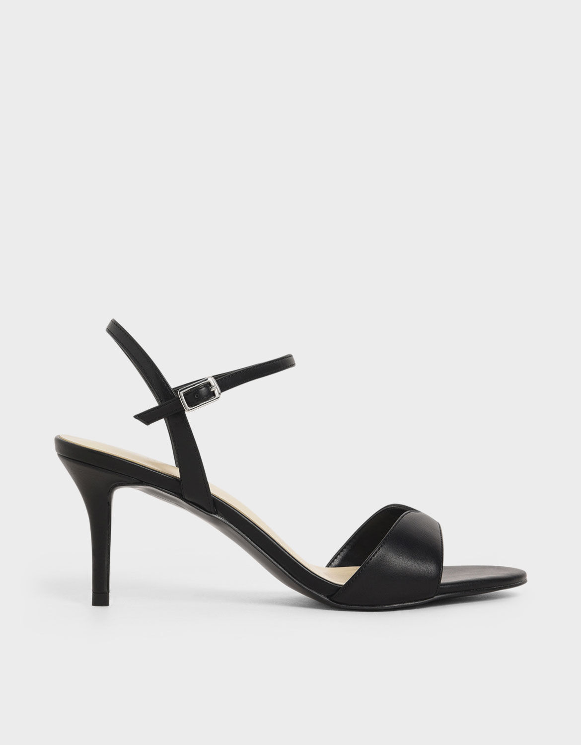 Black Sweetheart Topline Ankle Strap 