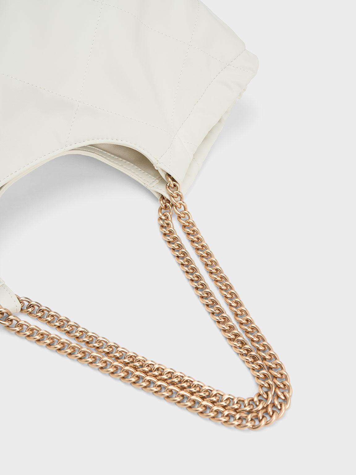 Bolso tote de asa trenzada, Blanco, hi-res