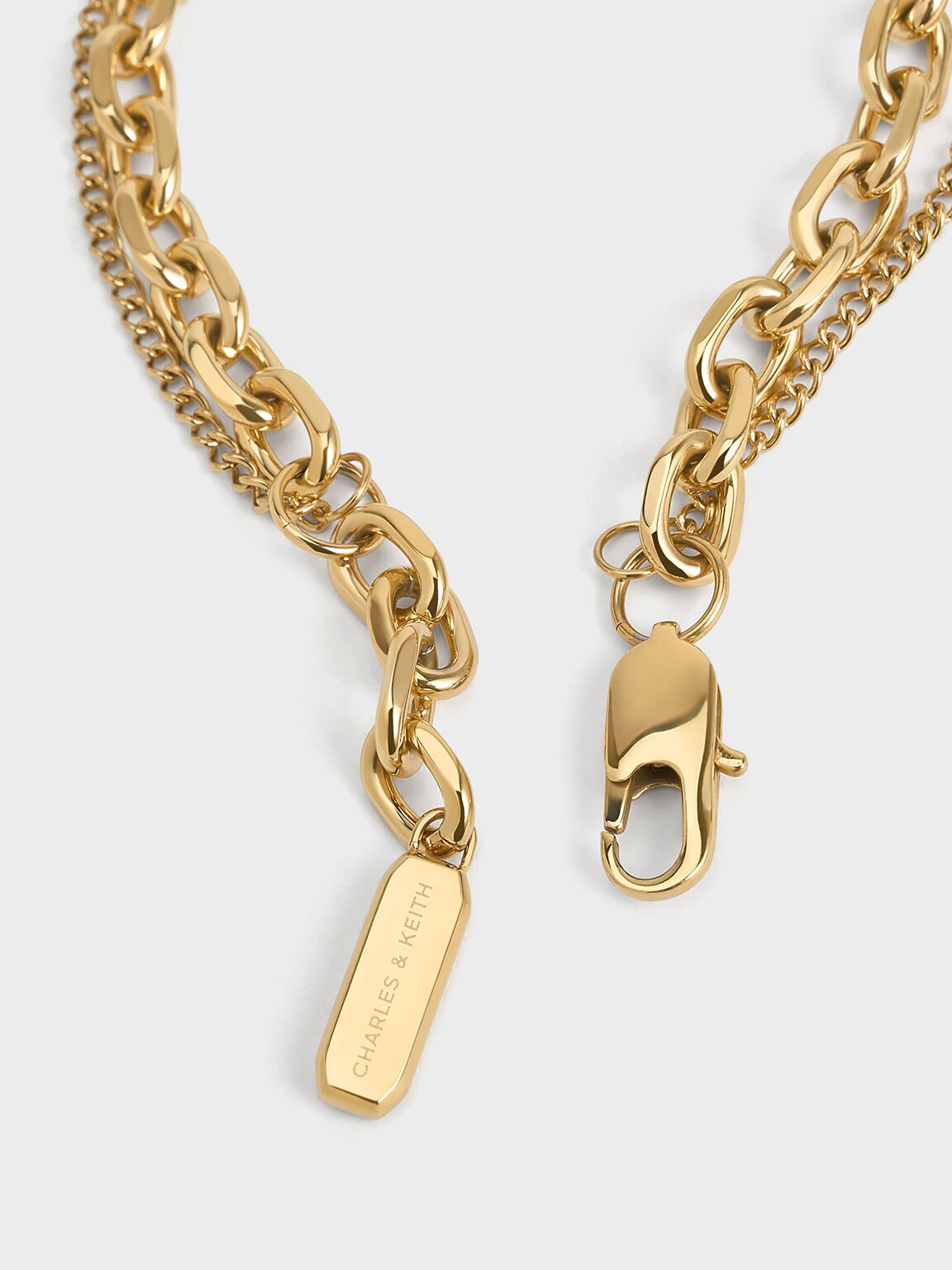 Keziah Double Chain-Link Bracelet, Gold, hi-res