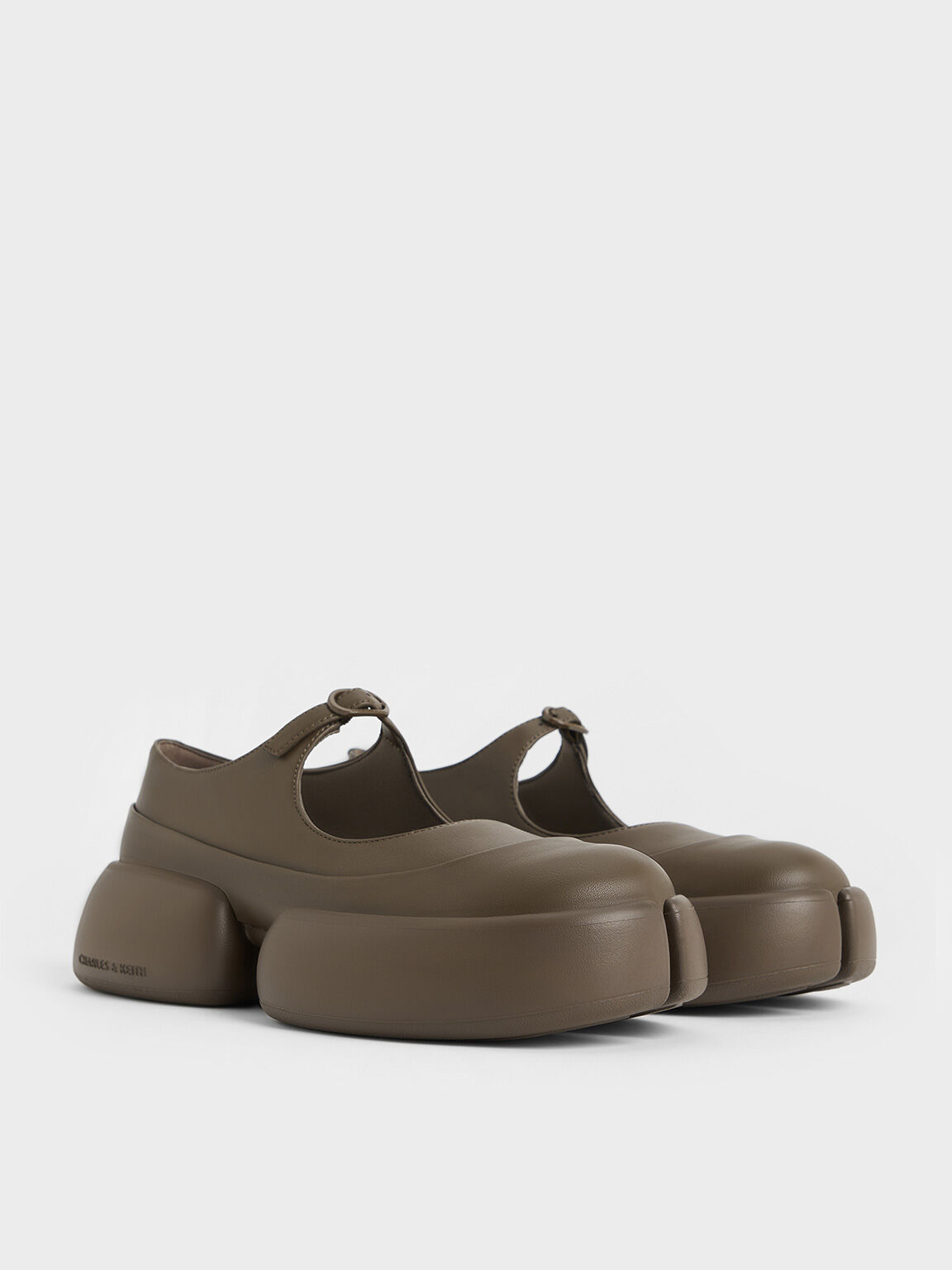 Jamie Sculptural Platform Mary Janes, Dark Brown, hi-res