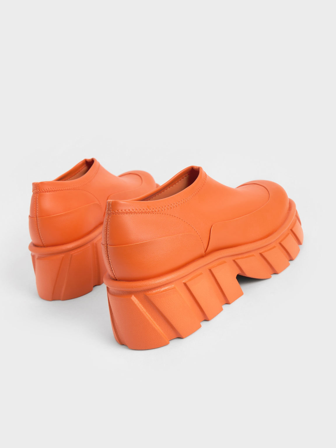 Neon orange 2025 platform shoes